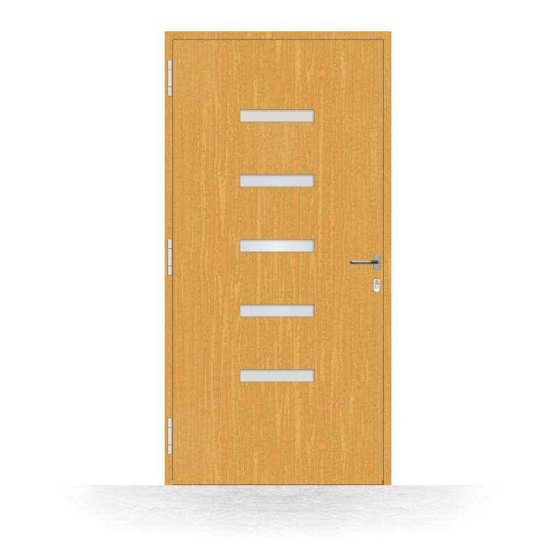 Holzhaustür Brunn Innenansicht