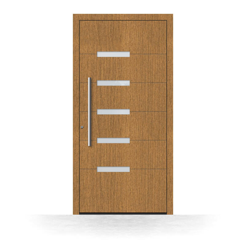 Holzhaustür Götzis aus Eichenholz