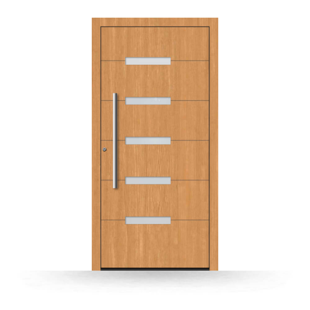 Holzhaustür Götzis aus Lärchenholz