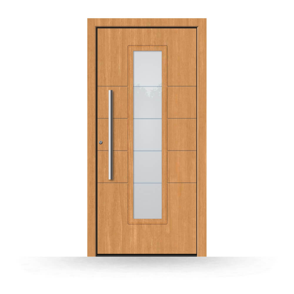 Holzhaustür Seiersberg-Pirka aus Lärchenholz