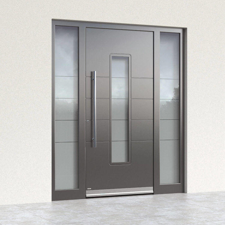 Aluminium Haustür Leonding Einbausituation