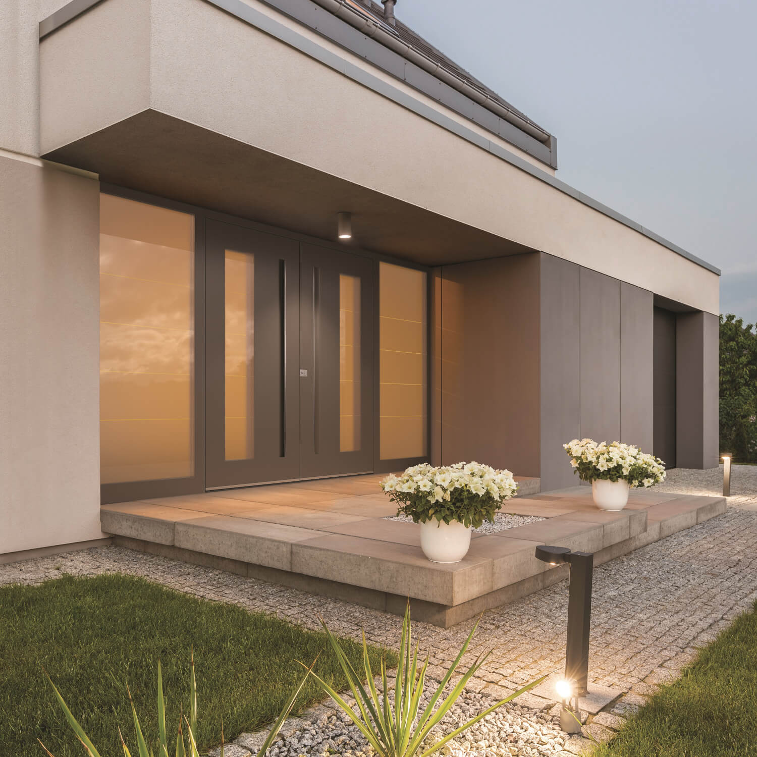 Aluminium Haustür Mödling Einbausituation