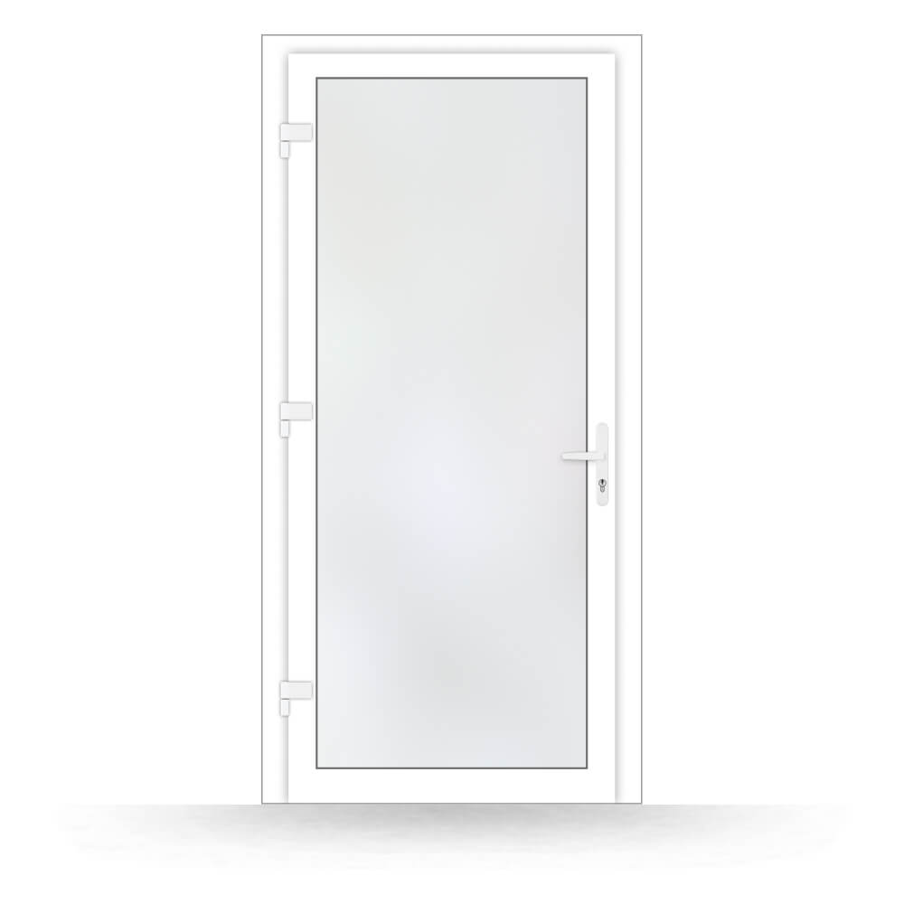 Nebeneingangstür Neuleonding 100x200 cm Farbe Weiß