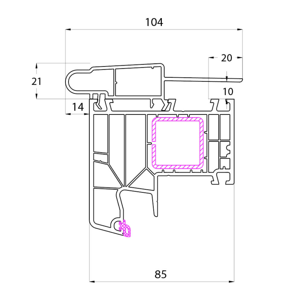 Ideal Design Abrollprofil Rolladendeckelaufnahme Neubau