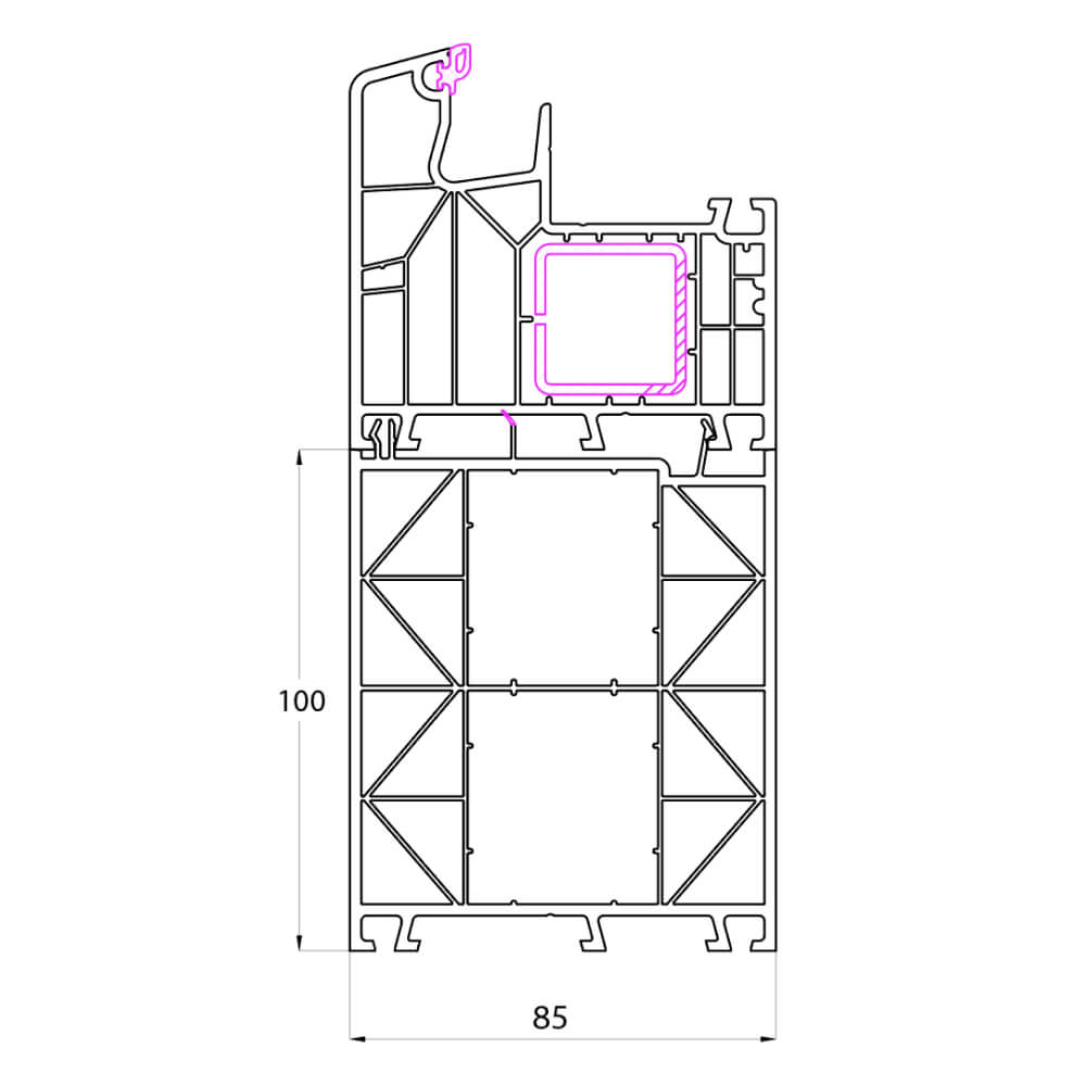 Ideal Design Rahmenverbreiterung 100 mm
