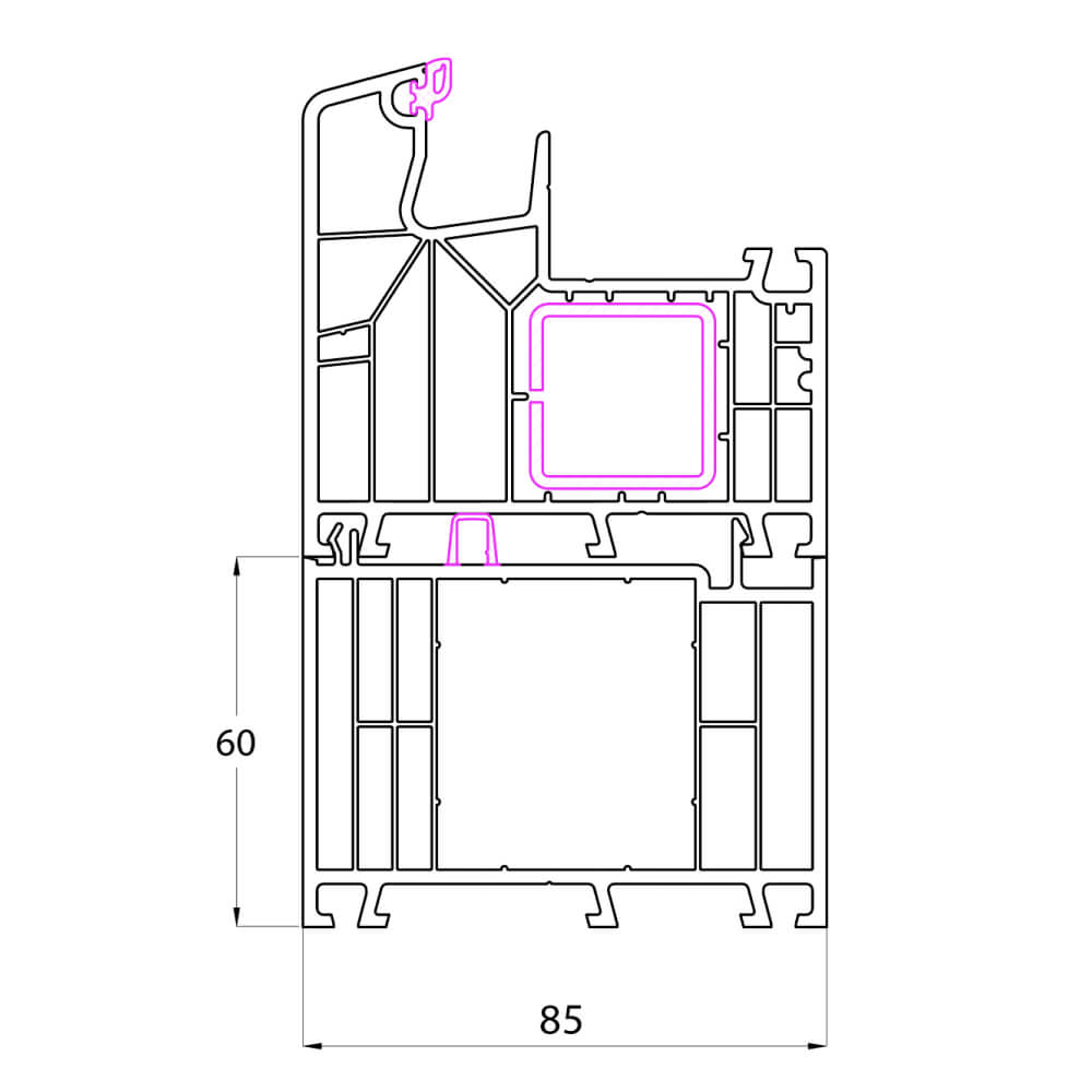 Ideal Design Rahmenverbreiterung 60 mm