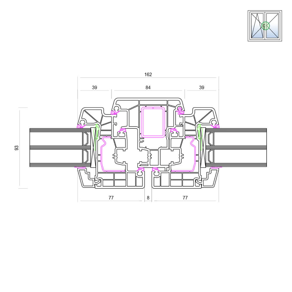 Ideal Design Stulpdetail 84 mm
