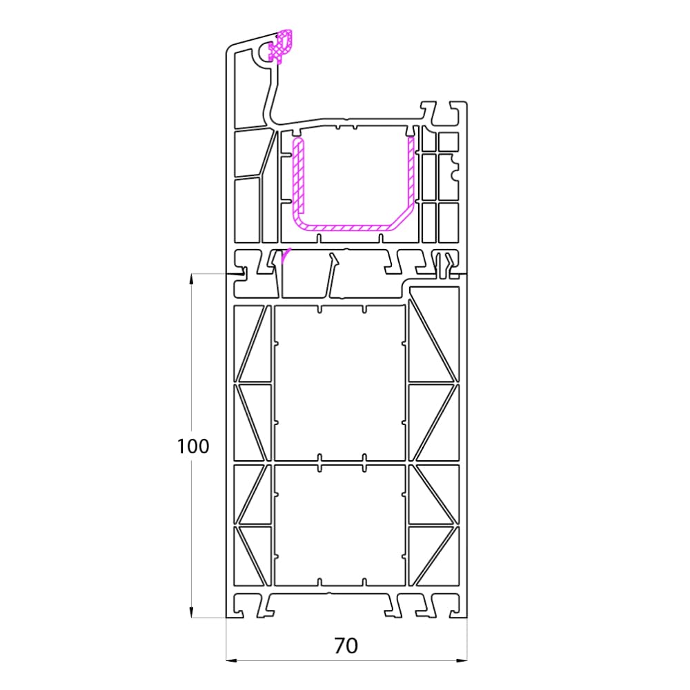 Ideal 4000 - Rahmenverbreiterung 100mm