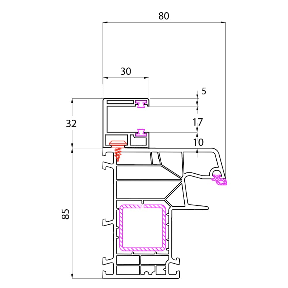 Ideal 8000 - Rolladenführungsschienen Altbau