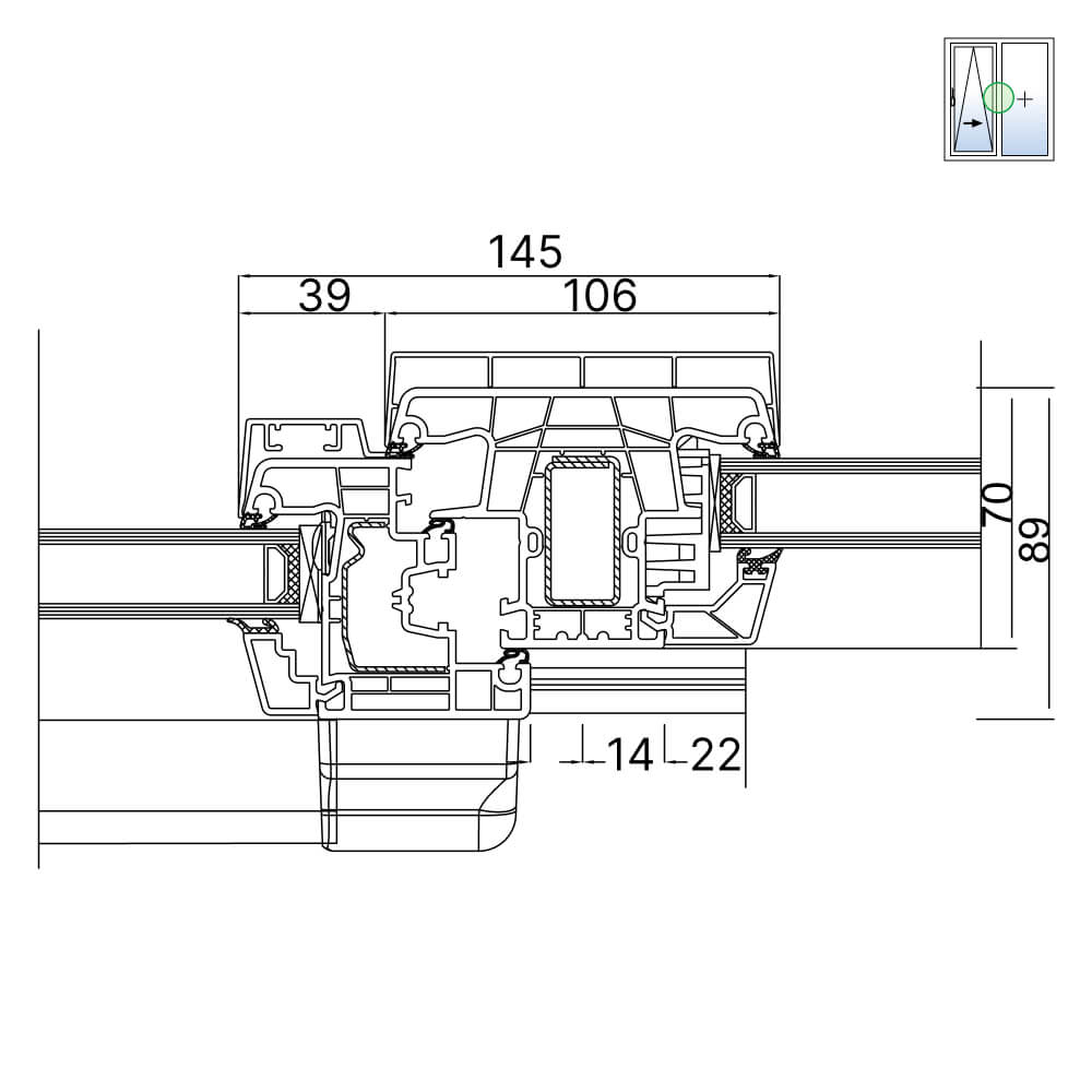 TwinSet 5000 - Pfostendetail