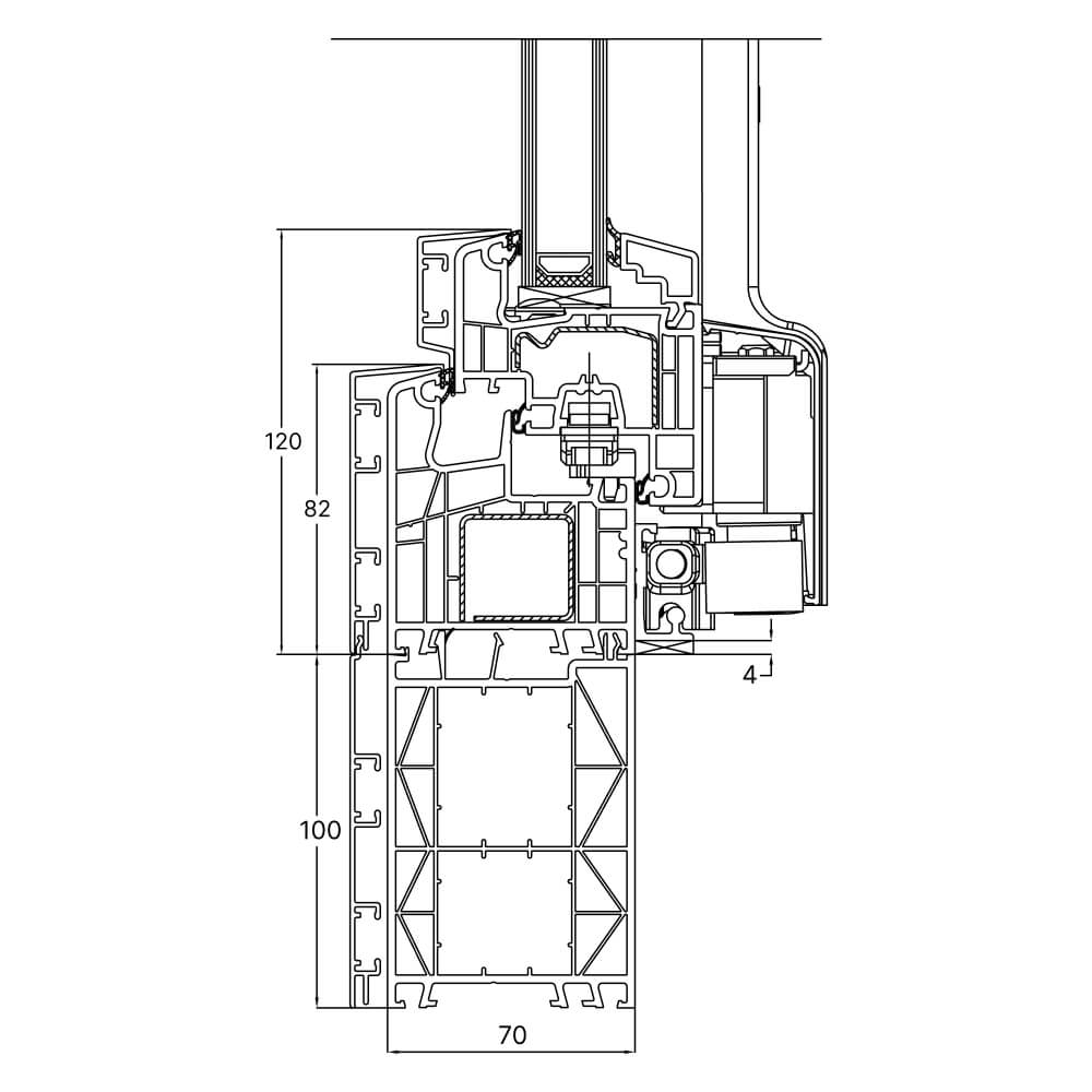 TwinSet 5000 - Rahmenverbreiterung 15 mm Aluschale