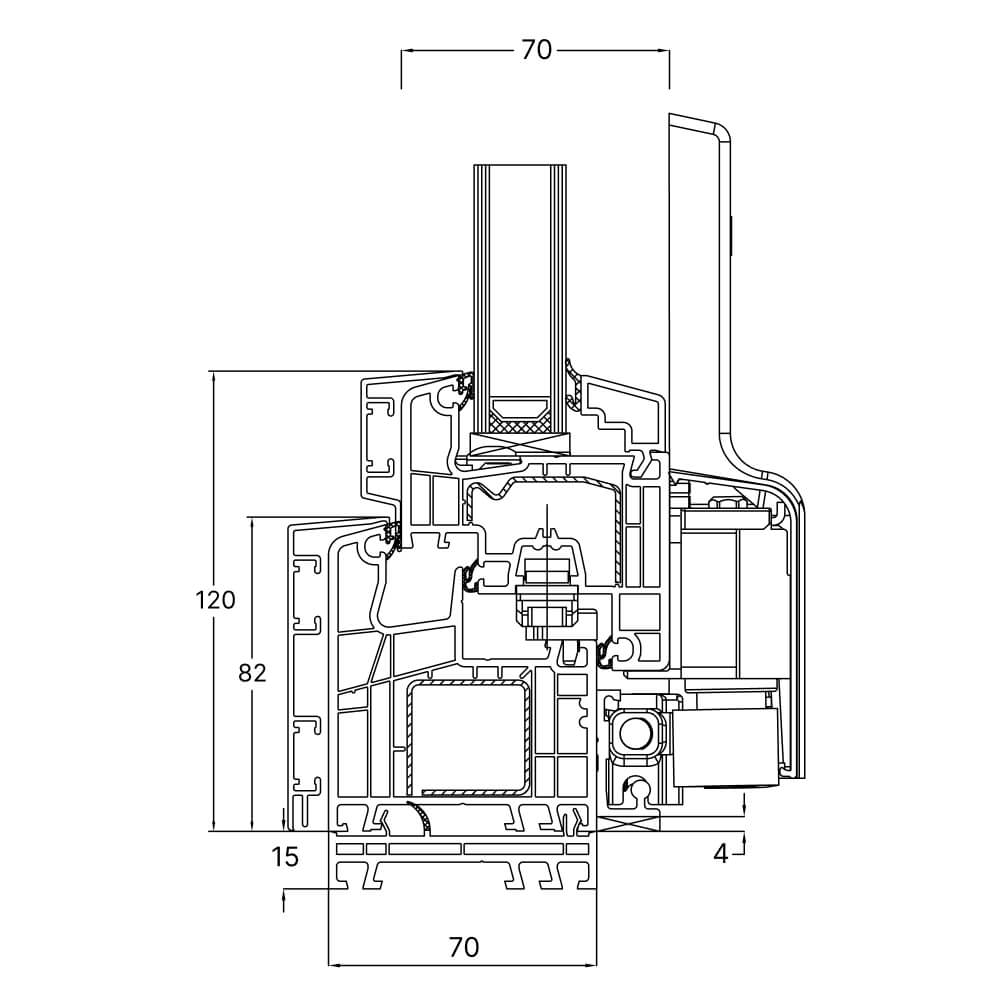 TwinSet 5000 - Rahmenverbreiterung 15 mm