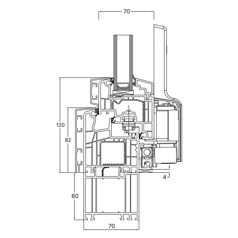TwinSet 5000 - Rahmenverbreiterung 60 mm