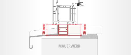 Verbindungsprofil für Exclusiv Fensterbank 600/34 mm