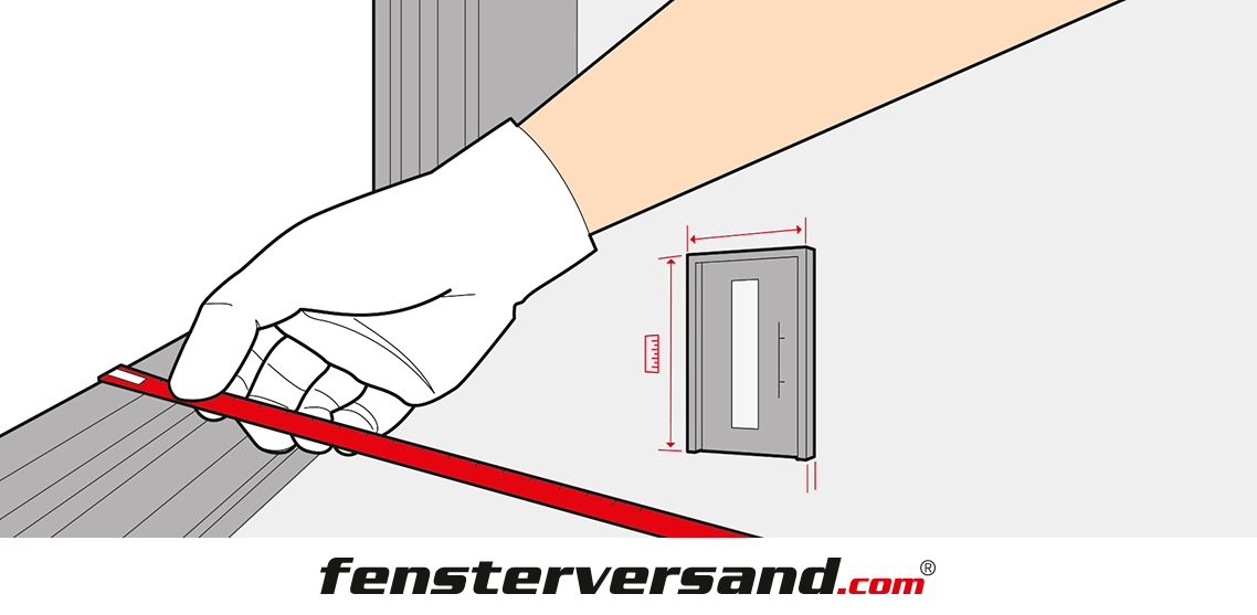 Haustür ausmessen