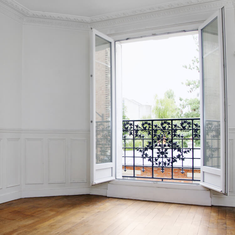 2-flügelige Balkontür französischer Balkon