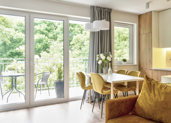 Balkontür Kunststoff-Alu Farben und Dekore