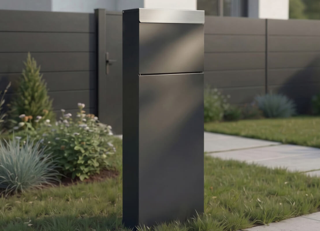 Paketbox mit rückseitiger Entnahme Paketbox mit rückseitiger Entnahme
