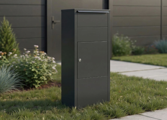 Paketbox in Anthrazit