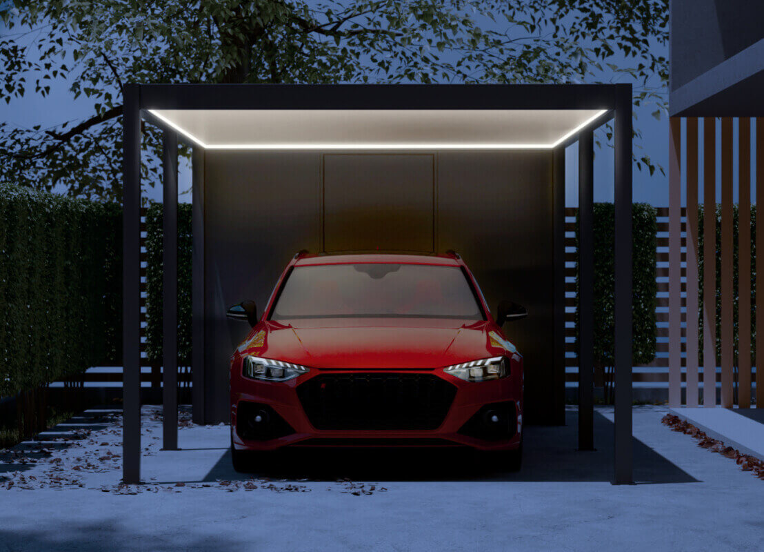 Carport Beleuchtung