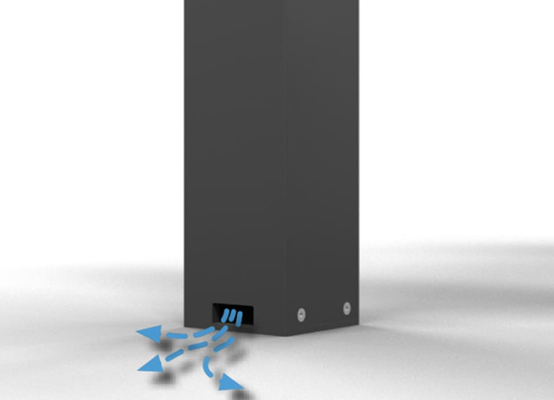 Carport Entwässerung im Pfosten Carport Entwässerung im Pfosten