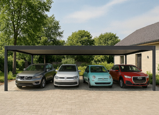Freistehender Carport 4 Autos Freistehender Carport 4 Autos