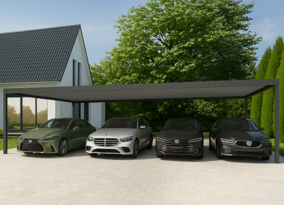 Freistehender Carport 4 Autos Freistehender Carport 4 Autos
