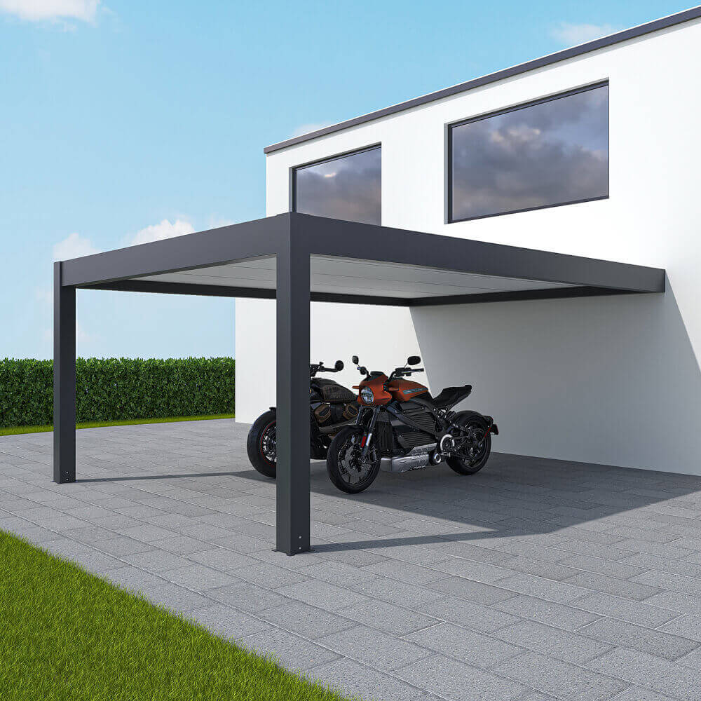 Carport 5 x 4 m Einbau