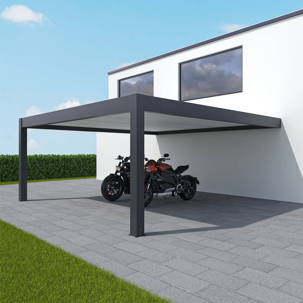 Carport 5 x 5 m Einbau