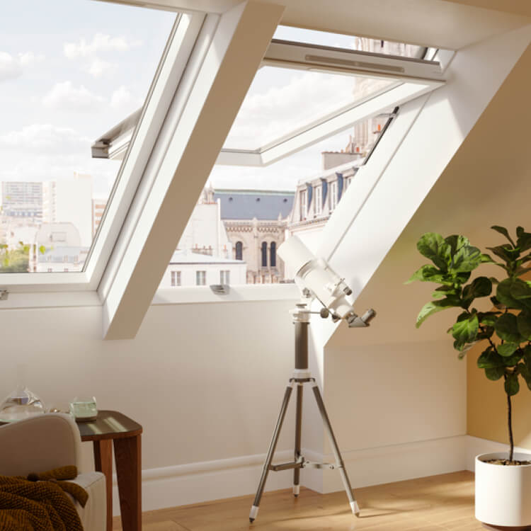 Hochschwingfenster Einbausituation