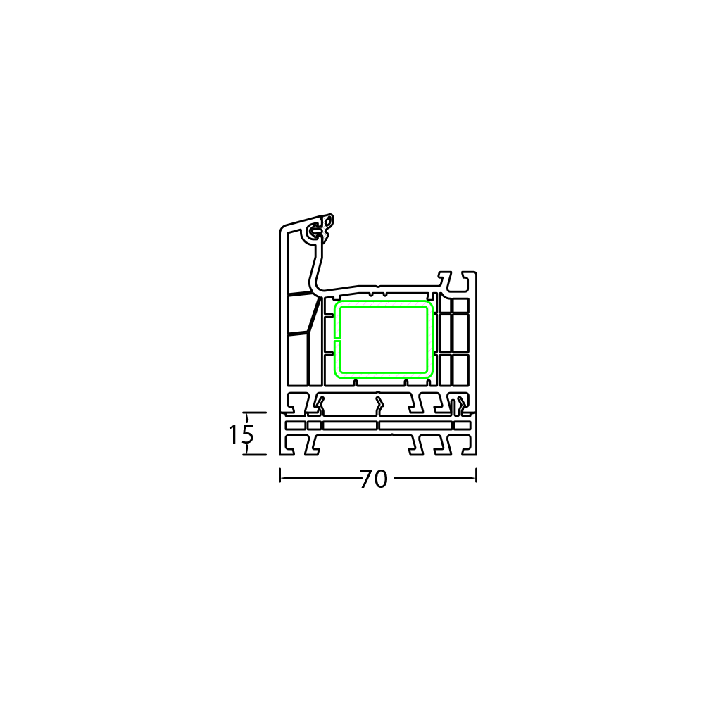Rahmenverbreiterung 15mm