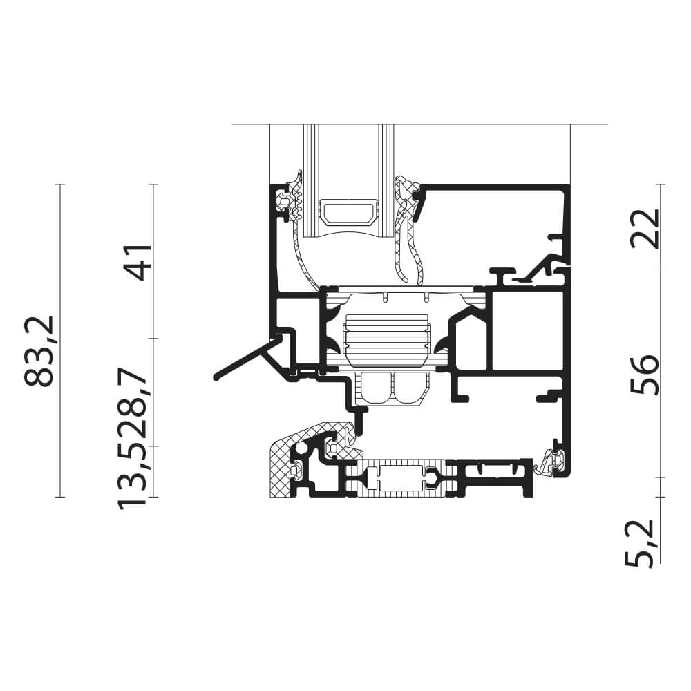 AWS 70.HI: Barrierefreie Schwelle
