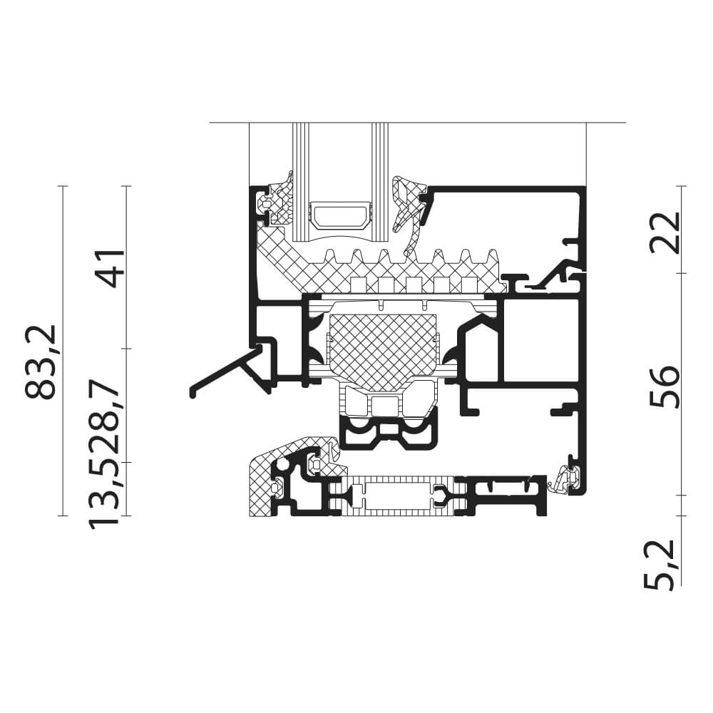 AWS 75.SI+: Barrierefreie Schwelle