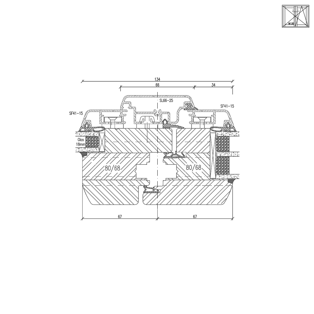 Idealu Classicline IV 68 Stulpdetail