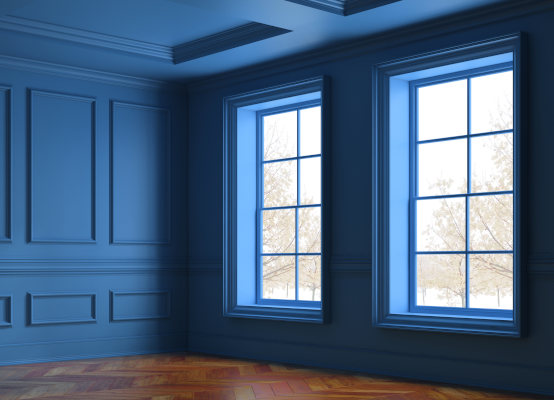 Fenster in Blau