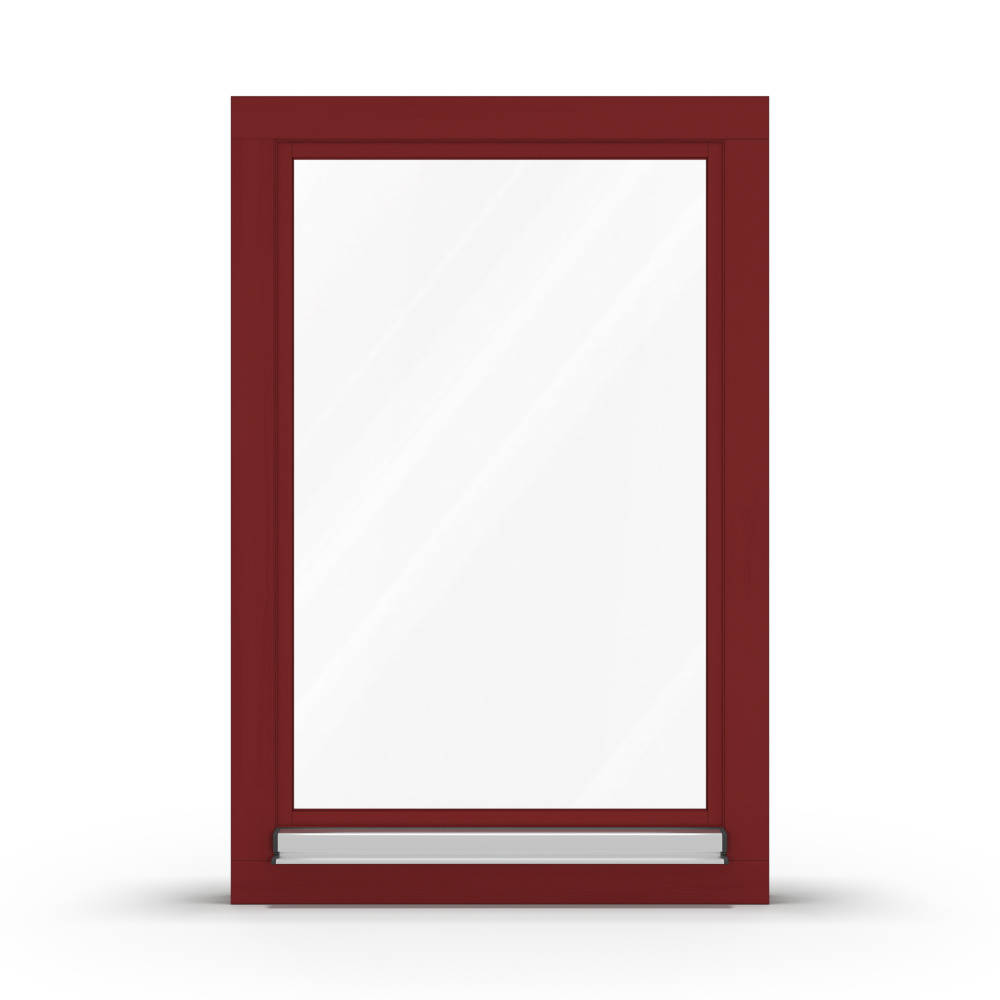 Fenster Braunrot