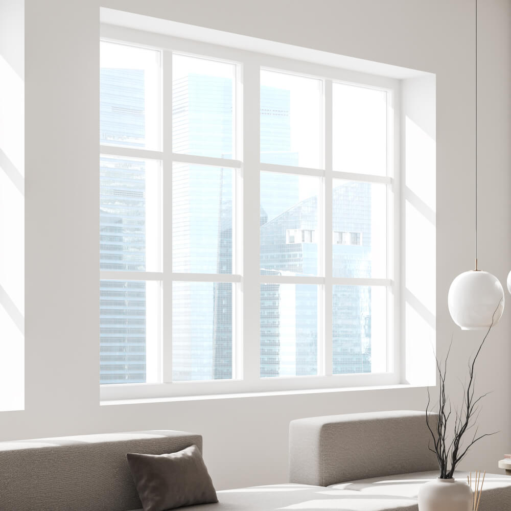 Fenster 200 x 120 cm mit Sprossen