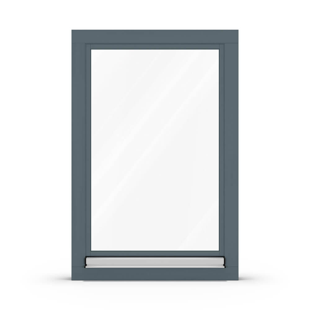 Fenster Blaugrau