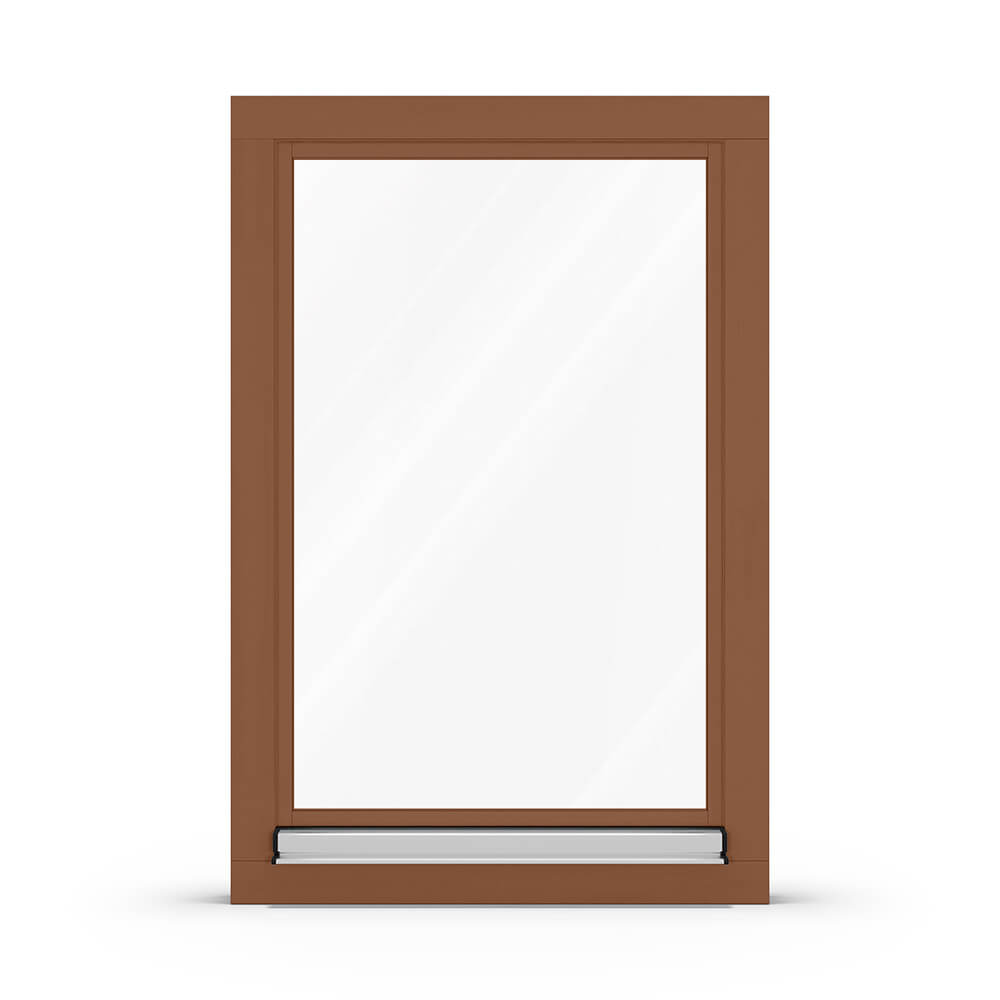 Fenster Lehmbraun