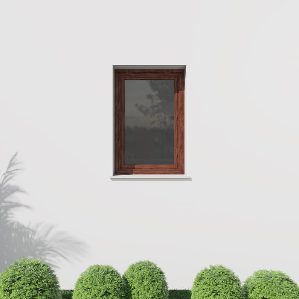 Fenster Mahagoni Holzdekor