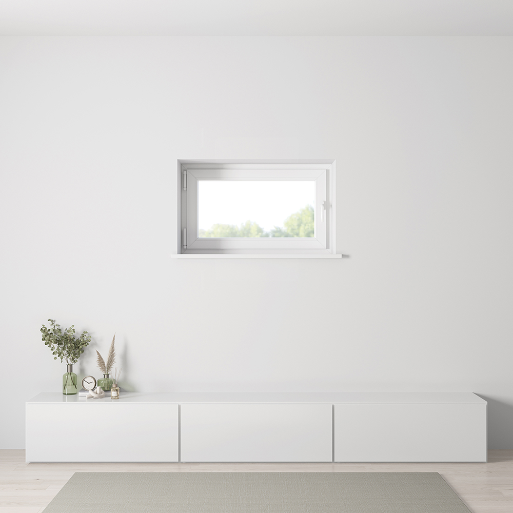 Dreh-Kipp-Kunststofffenster – Einbausituation Innenansicht