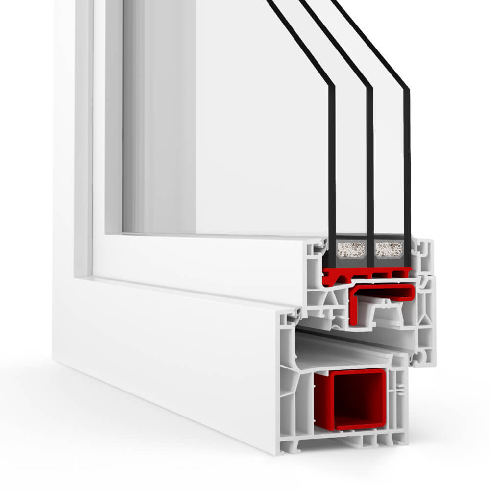 IDEAL Profilecke mit 3-fach Verglasung