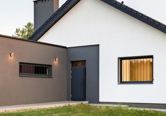 Fenstergitter am Haus Einbausituation Fenstergitter am Haus Einbausituation