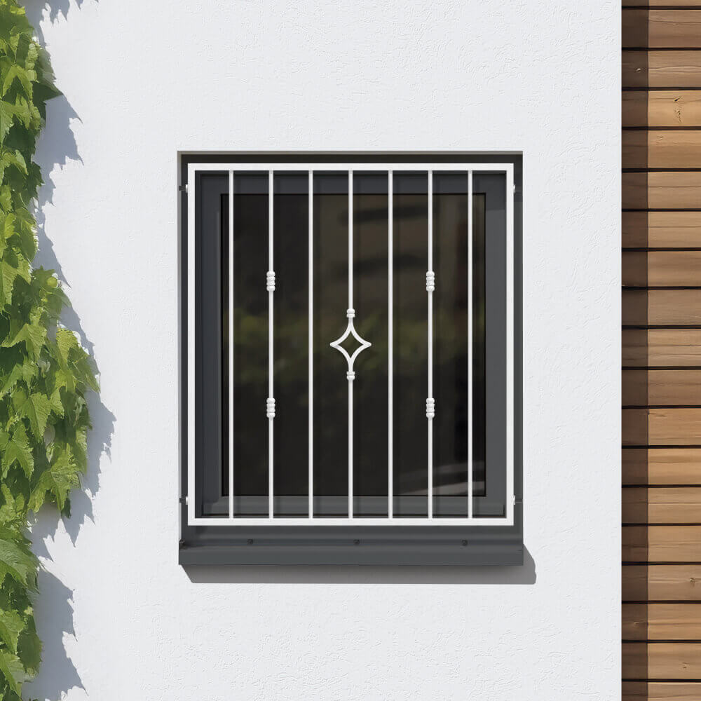Fenstergitter Innsbruck Silberfarbe