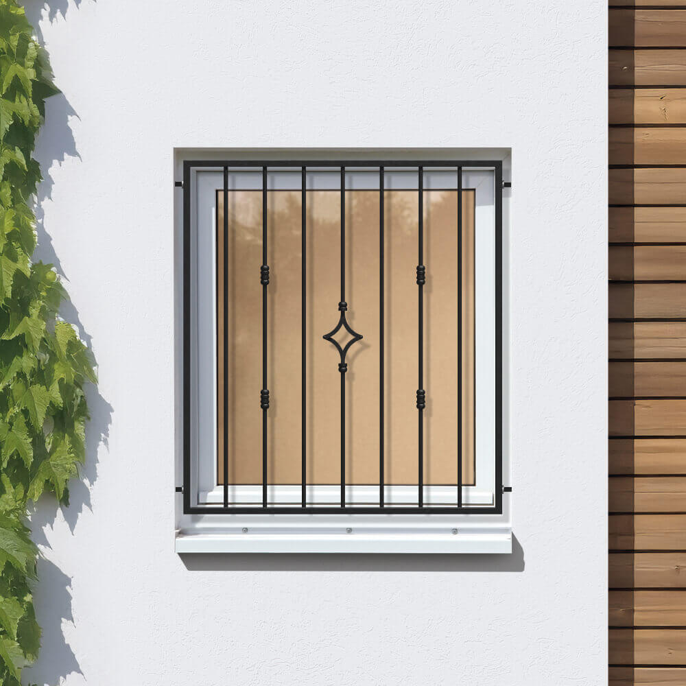 Fenstergitter Innsbruck  Schwarz