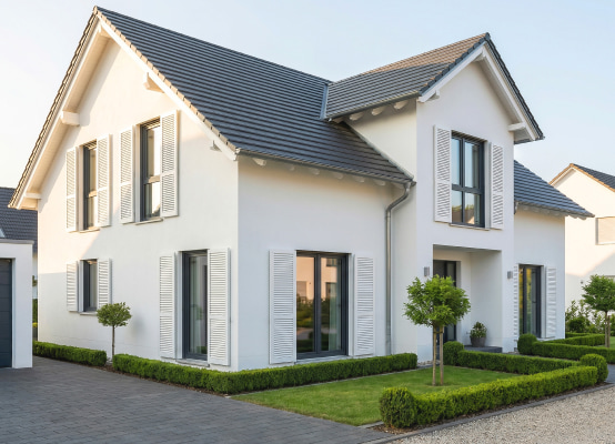 Weiße Fensterläden Weiße Fensterläden