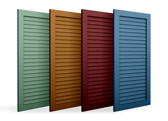 Materialien und Farben für Fensterläden innen