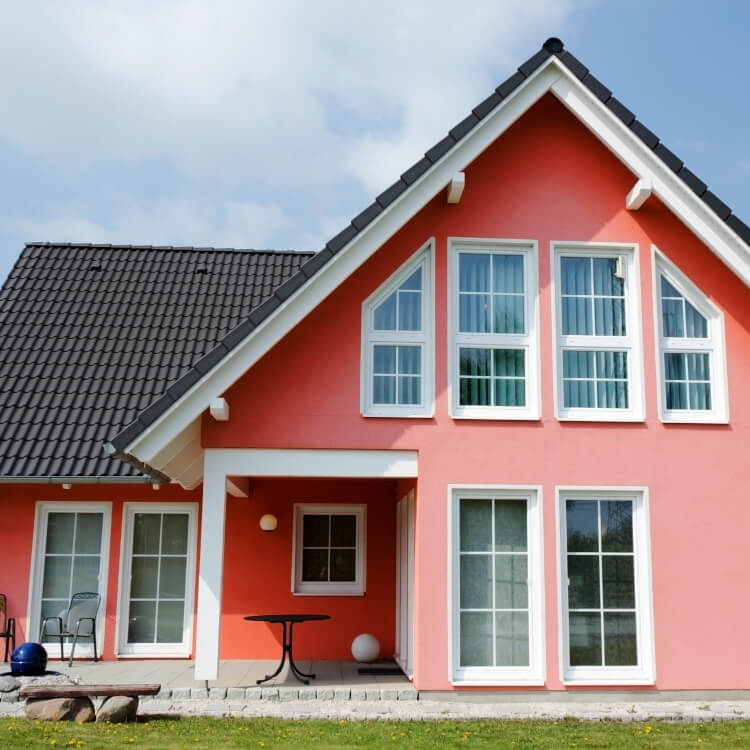 Bodentiefe Fenster mit Sprossen