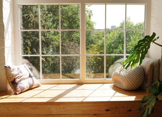 Fenster Weiß mit Sprossen