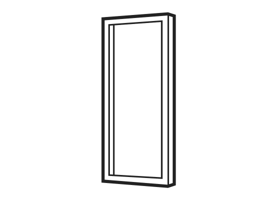 Schmales Fenster